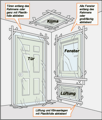 Fenster klebeband abdichten