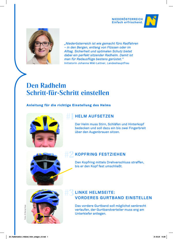 NÖ-RADFAHRHELM Größe S 48-54cm – Bild 2